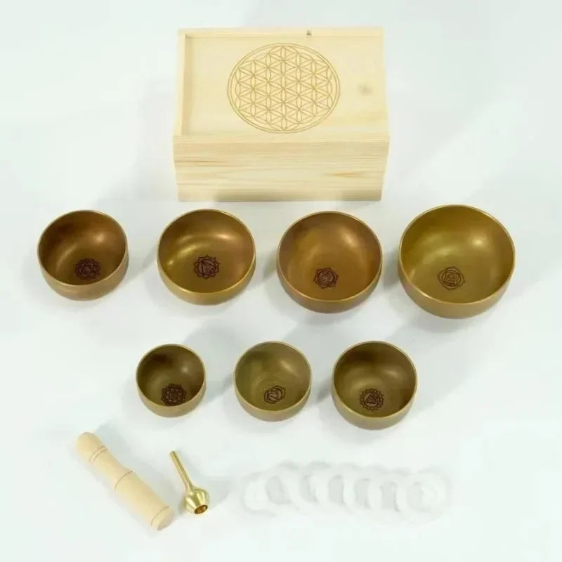 Klangschalen Set "Chakren"