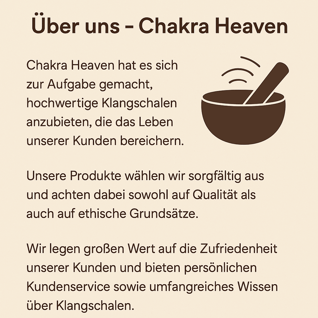 Über uns - Chakra Heaven Klangschalen